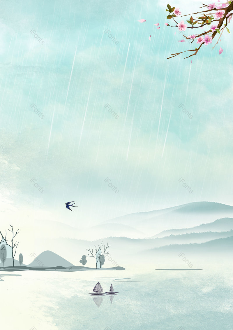 中国风清明节复古古风创意高清背景,插画/手绘图,插画/手绘图库,插画/手绘图下载,插画/手绘